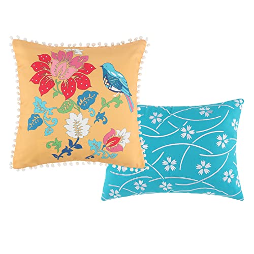 Greenland Home Thalia Cotton Quilt Set, 5-Piece King/Cal King, Multicolor #TOP3