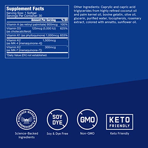 Bulletproof Vitamins A-D-K, 30 Ct #TOP1