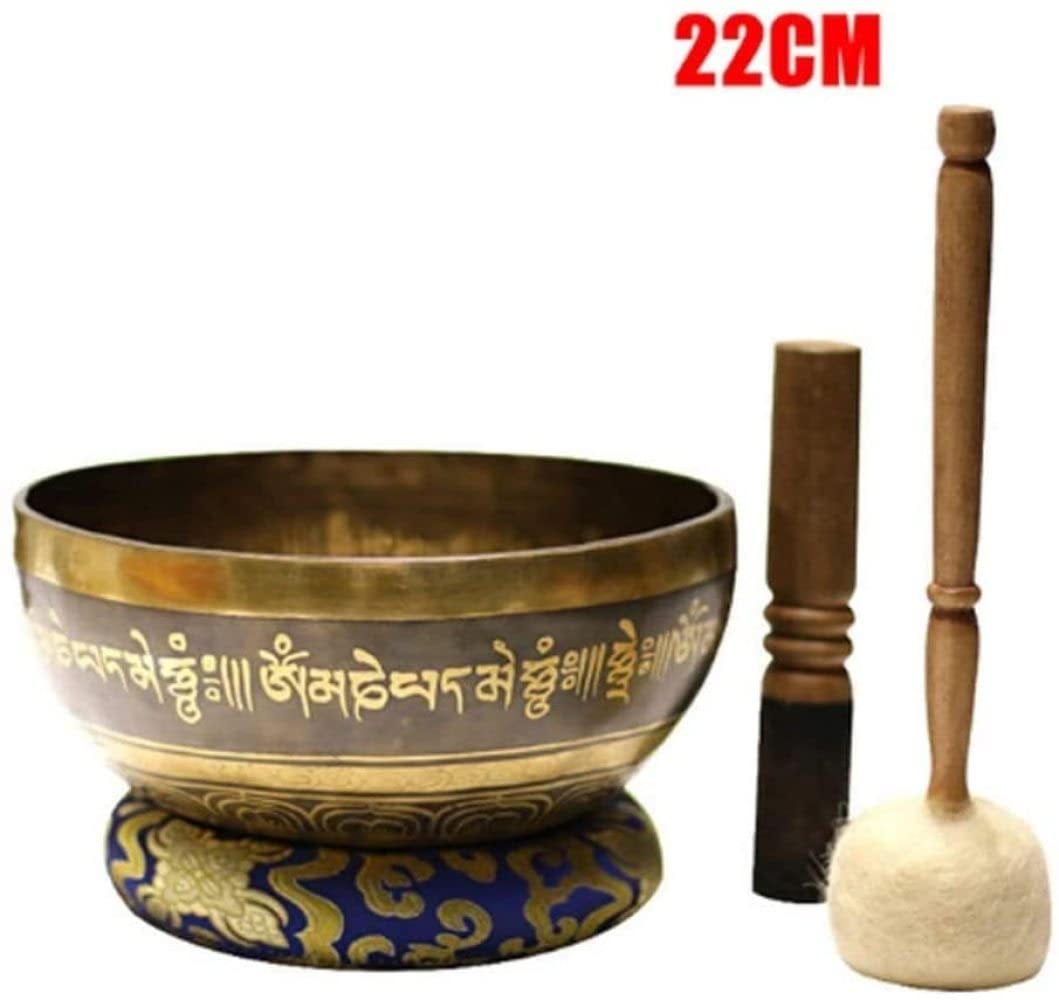 Set di campane tibetane facili da suonare per principianti, autentiche campane per terapia del suono fatte a mano, campane tibetane per meditazione, per guarigione spirituale, yoga, zen e chakra.