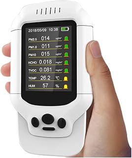 Detector de Gas portátil Versión actualizada del Sensor electroquímico Versión en inglés de Formaldehyde Detector Fabricante al por Mayor Prueba PM2.5 HCHO
