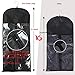 USHUIUS Hair Extension Holder, Extra Long Wig Storage Bag with Hanger for Multiple Wigs Hairpieces, Portable Wig Bags Storage Style Hair Travel Hair Extensions Bag (31.5 Inch, 1Pcs Black)