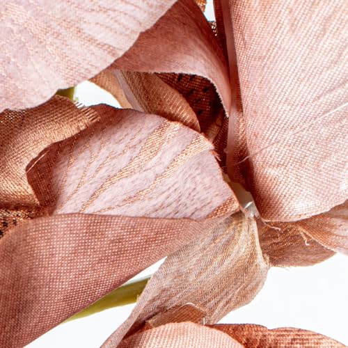 Orchidée en polyester violet DRW lot de 6 branches sans entretien 100 cm