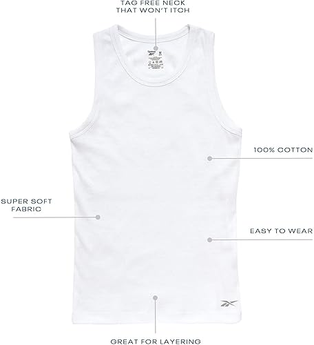 Miniatura 2 de Reebok Camisetas para niñas Camiseta sin mangas suave y transpirable (paquete de 3)