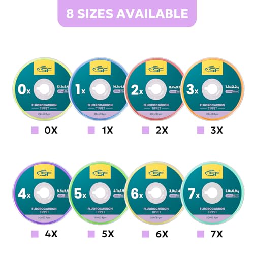 Sf FL0102B-4X Clear Fluorocarbon Fly Fishing Tippet Material Line Leaders And Tippet Tenkara 30M 4X 1Pcs thumb #1