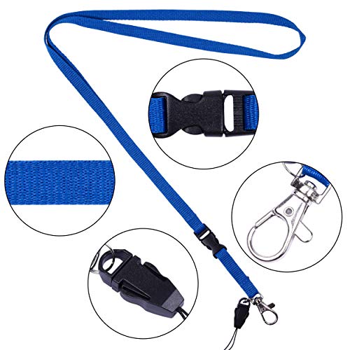 wisdompro 10 Pcs Neck Strap Lanyard, 22 Inch Polyester Office Lanyard with Swivel Clip and Detachable Buckle for Phone Camera - Image 4