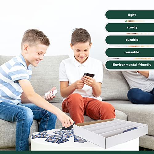 Card Storage Box 5000 Count Trading Card Box White Sports Card Storage Boxes Collectible Trading Card Cases For Soccer, Baseball Game Cards (3 Pcs) #TOP3