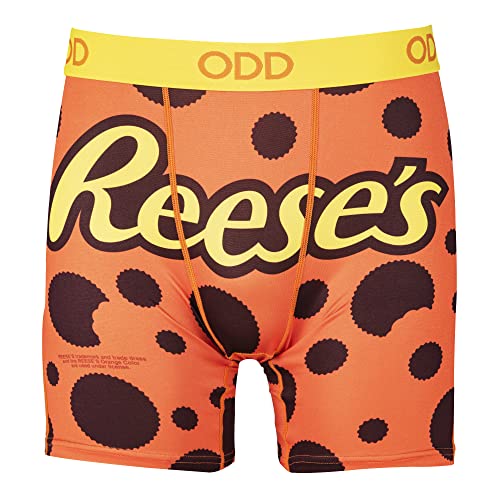 Odd Sox, Fun Boxer Briefs for Men, Reese's Peanut Butter Cups, Twizzler Logo Prints