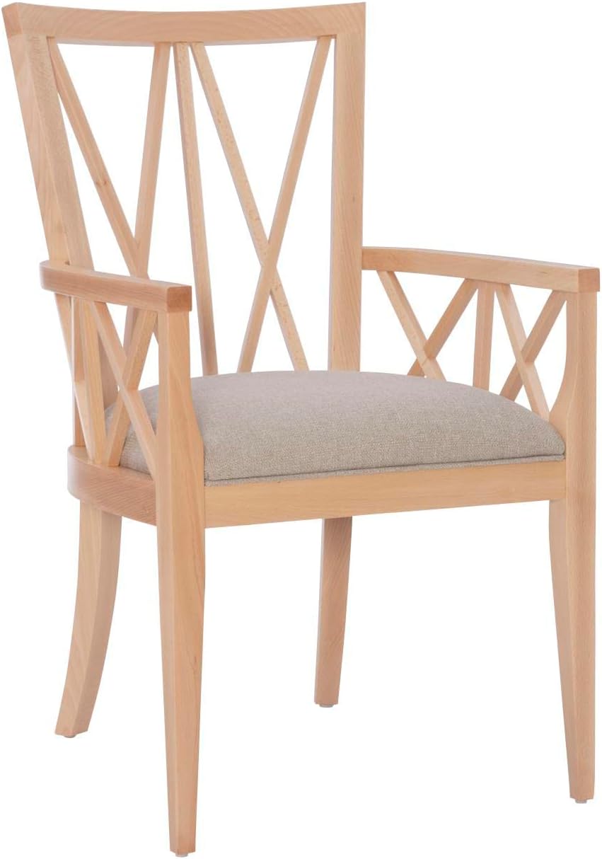 Linon Bailey Arm Chair Natural