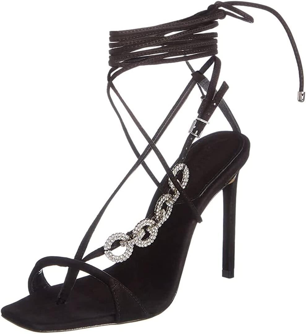 SCHUTZ Vikki Glam Women Sandals, Black, 8.5
