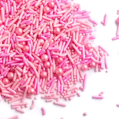 Sweets Indeed Sprinkles, Edible Sprinkle Mix, Perfect For Cake Decorations, Baking, Ice Cream, Cookies, Cupcake Topper, 6.25 Ounces (Pink) #TOP5