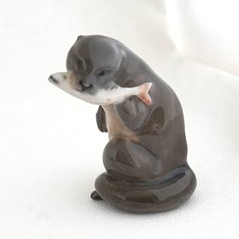 Amazon.co.jp: 75 ロイヤルコペンハーゲン 川獺 魚 カワウソ