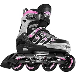 Patines Kangoo Jumps Hikole Red Patines en línea para Hombres y Mujeres, Patines de Interior, construcción Segura y Duradera