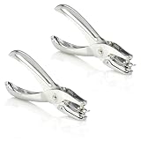 Swingline 1 Hole Punch, Hole Puncher, 5 Sheet Punch Capacity, Classic, Chrome, 2-Pack (74005) – view 1