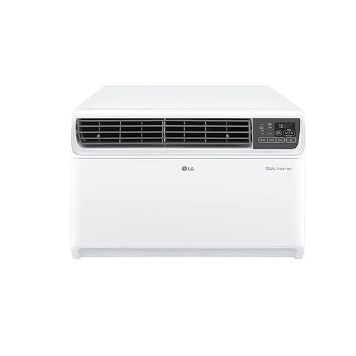 LG 1.5 Ton 3 Star DUAL Inverter Window AC (Copper, Convertible 4-in-1 cooling, HD Filter, 2022 Model, PW-Q18WUXA, White)