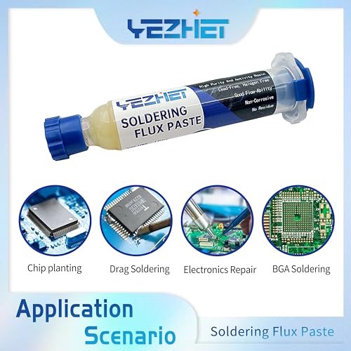 No Clean Soldering Flux Paste(10CC/Bottle), Rosin Flux For Electronics Soldering, Lead-Free Rosin Soldering Flux For Circuit Boards and Copper Electrical Wire - Thumbnail 4