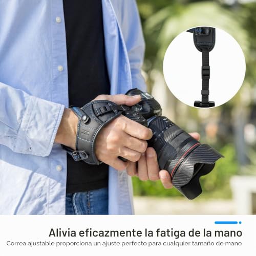 Correa de mano para cámara réflex digital JJC con placa tipo Arca ajustable 4