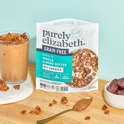 image for purely elizabeth. Purely Elizabeth Vanilla Almond Butter Keto Granola,