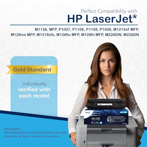 Image of GEONIX Printer Toner Cartridge 388A Compatible with HP LaserJet P1007 /P1008 /P1106 /P1108 LaserJet Pro M1136 /1213NF /1216NFN /M126A /M1218NFS MFP /M126NW /M128FP /M128FN /M128FW /M226DW /M226DN /M202DW /M202N