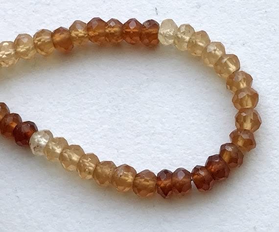 Hessonite Garnet beads pour créer un bracelet bohème chic en pierres naturelles