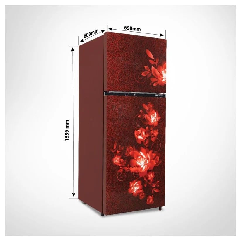 Image of Voltas Beko RFF295D /W0CWR0I0000GD 250L 2 Star Frost Free Double Door Refrigerator Celin Wine