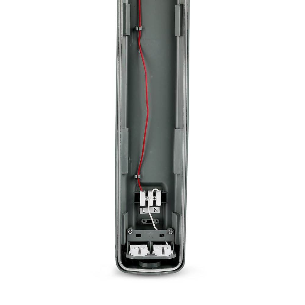 V-TAC VT-1239 VT-12023 2x18W LED WP LAMP FITTING 120CMX2 COLORCODE:6400K IP65, Plastic+ABS, 36 W, 2x18W-120cm
