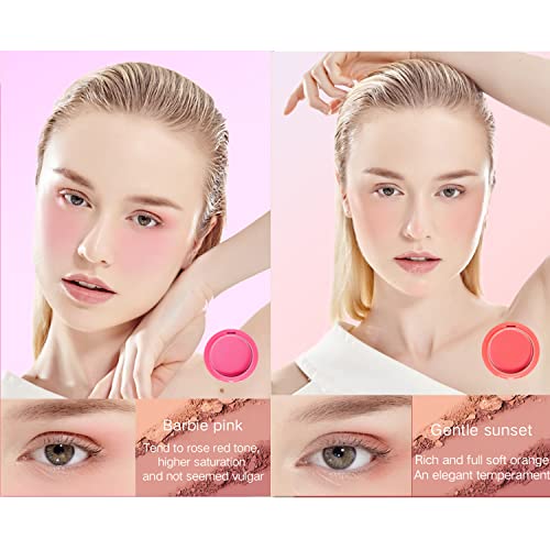 Ucanbe B00WG6WLUI 5 Colors Face Blusher Palette Waterproof Matte Long Lasting Lightweight Blush Powder Pink Coral Blushing Pallet thumb #3