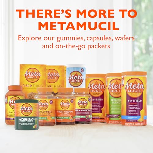Metamucil Greens SuperFood Powder Fiber Supplement for Digestive Health* and Regularity*, Gluten Free Plant-Based Stevia, Great Taste Kiwi Apple Flavored, 3g Dietary Fiber per Serving, 42 Servings - image 5