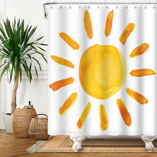 Rideau de douche lignes géométriques 150x180 cm en polyester imperméable