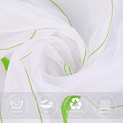 Souarts Fiore Trasparente Tenda Tenda Tenda Tende