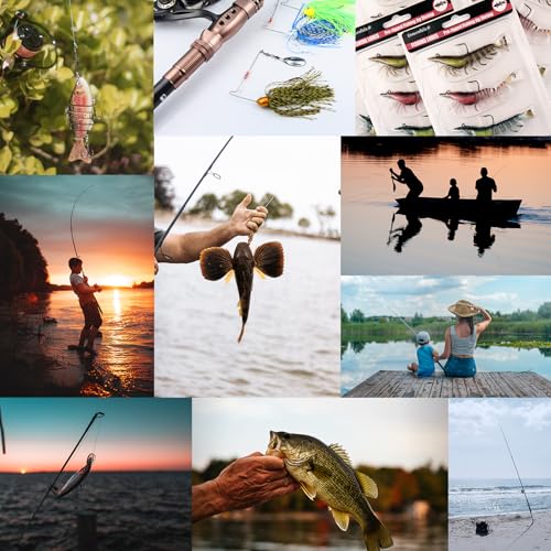 Exaurafelis 6Pcs Fishing Lures Spinnerbaits For Bass Fishing Spinner Bait With Skirt Bass Lure Spinner Blades Fishing Bait Fishing Pike Lures Trout Lure Salmon Lures Spinnerbait Buzzbait Swimbait thumb #6