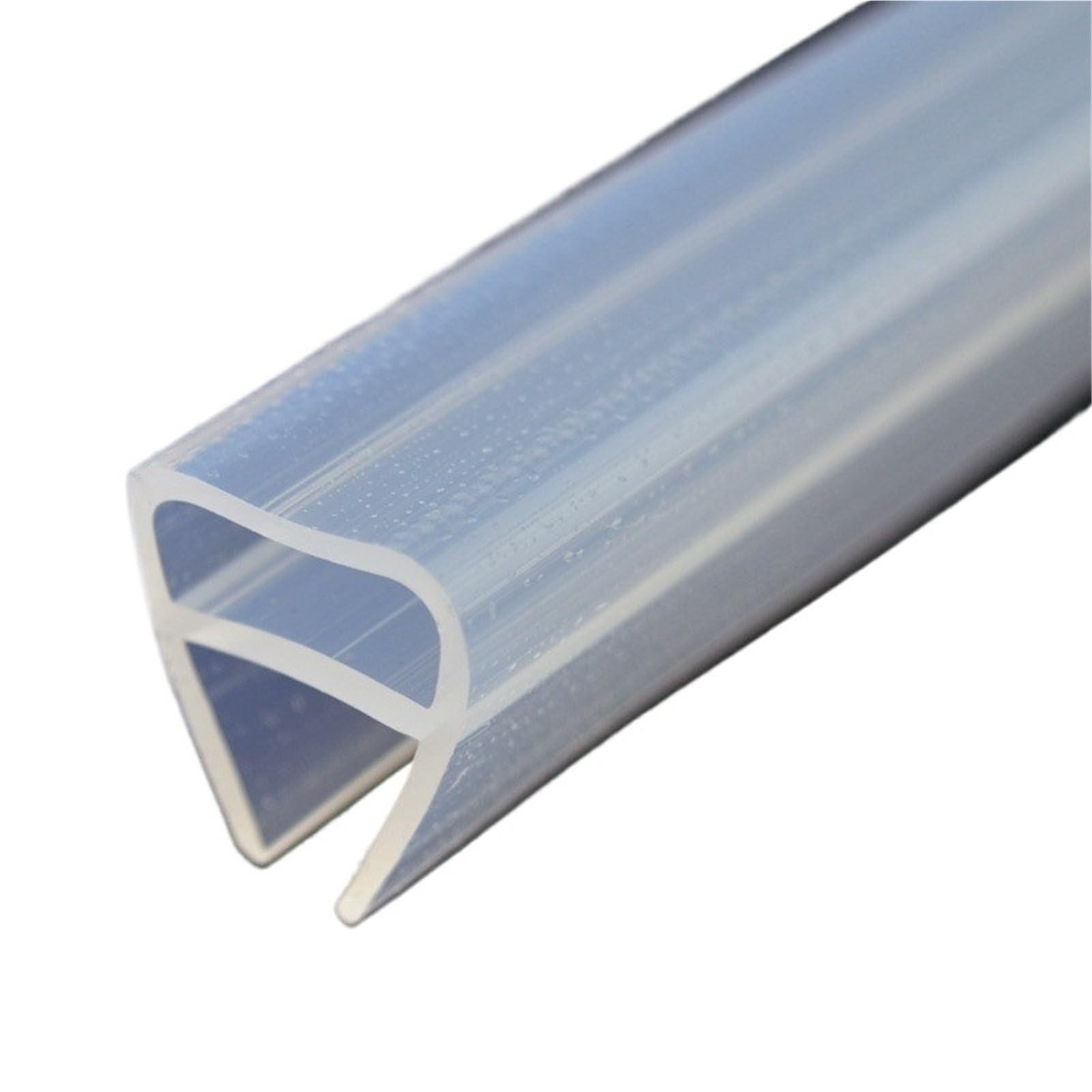 Tira de sellado goma silicona for ventana, tiras for puerta ducha insonorizadas en forma U, accesorios Hardware, 2 uds para Puertas de Cristal(10mm)