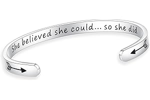 Personalized Inspirational Gift Bracelets for Her - Graduation Gift for Daughter 2023