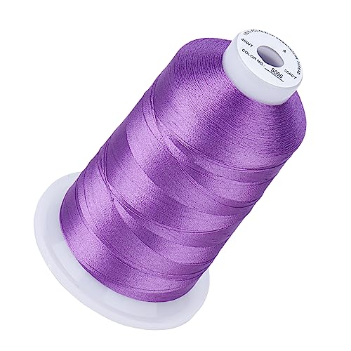 Image of Simthread 5500Yds /5000M 40WT Polyester Embroidery Thread Heather S096 | High-yardage 5000M spool offers smooth feeding and stable 40WT polyester thread for home and commercial embroidery machines.