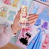 Magnetic Dress Up Paper Doll,Magnet Princess Dress Up Dolls for Girls Ages 4-7 Kids,Travel Activities Road Trip Car Ride Interactive Learning Created Imagine Set Birthday Gift