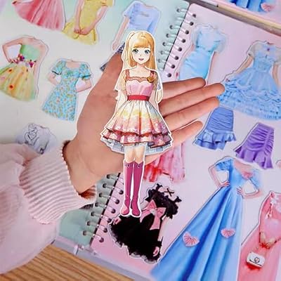 Magnetic Dress Up Paper Doll,Magnet Princess Dress Up Dolls for Girls Ages 4-7 Kids,Travel Activities Road Trip Car Ride Interactive Learning Created Imagine Set Birthday Gift
