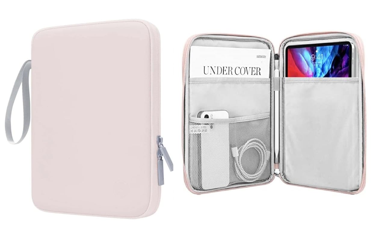 FIRSTPOINT Shockproof Leather Tablet Sleeve Case Cover for Samsung Galaxy Tab S9 Plus / S8 Plus / S7 Plus / S7 FE (12.4 Inch) Pink (B0CFFK8PW3) Amazon Price History, Amazon Price Tracker