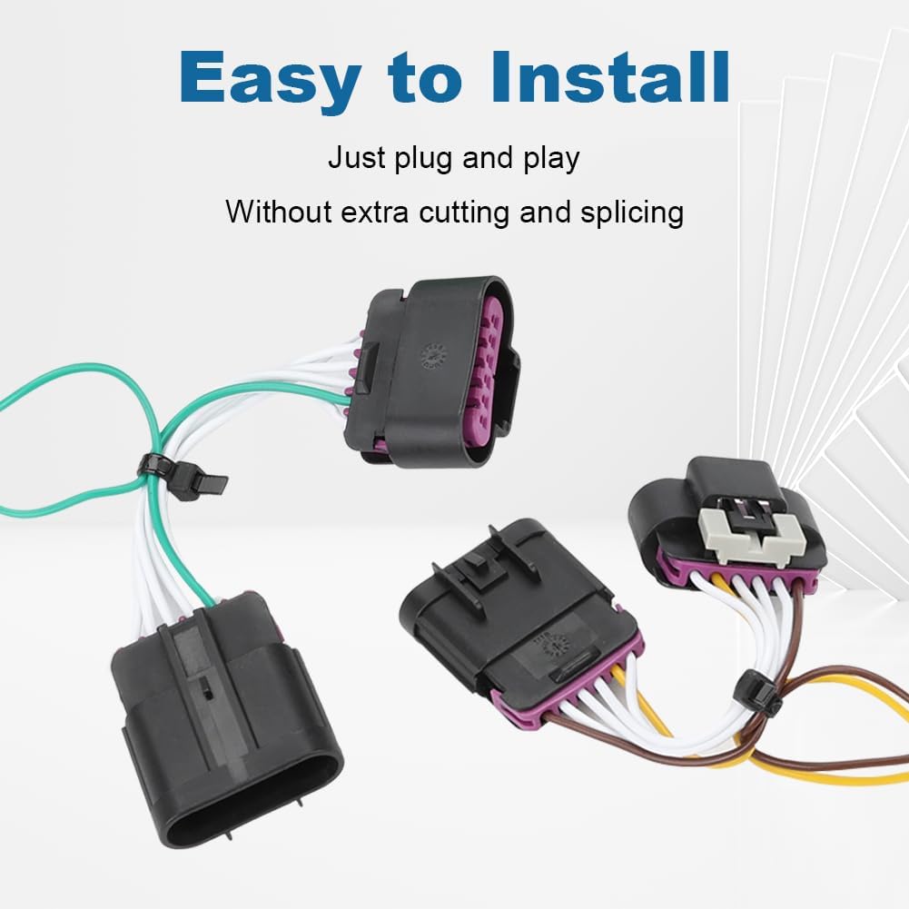 WATERWICH 4-Pin Trailer Wiring Harness Compatible with 2014-2025 Dodge Durango Replacement for 56336 Towing Hitch Wiring
