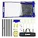 Volleyball Net and Badminton Set Combo, 32/26/20FT Height & Width Adjustable Outdoor Net System for Backyard & Beach with 4 Aluminum Rackets, 2 Shuttlecocks, PU Volleyball and Portable Carrying Bag