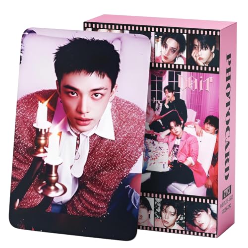 Image of Fancyku K-pop Star Photo Cards Kit 55Pcs Stray Kids Collection Set with 72 Stickers for Fans, Glossy Durable Prints and Creative DIY Gift Idea for Scrapbooks Journals Decor Storage Display (DO IT)