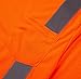 3C Products ST4000, ANSI/ISEA Class 3, Men’s High Vis Long Sleeve Safety T-Shirt, UV Protection, Reflective, Neon Orange,2XL