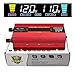 1200W Car Power Inverter DC 12V to 110V AC Converter 1200W Inverter Power Inverters with LCD Display and AC Outlets 2A USB Charging Port
