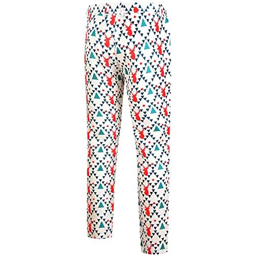 YHEGHT Terno masculino estampado de Natal conjunto de duas peças terno masculino All Smoking, C, 3G