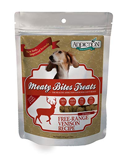 Addiction Fig'licious Venison Feast (Dog) 2lbs / Meaty Bite 4oz Bundle