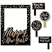 Big Dot of Happiness New Year's Eve - Gold - 2020 New Years Eve Party Selfie Photo Booth Picture Frame & Props - Printed on Sturdy Material