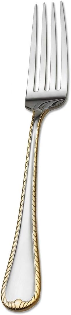 Mikasa Cameo Gold 18/10 Stainless Steel Dinner Fork (Set of Four)