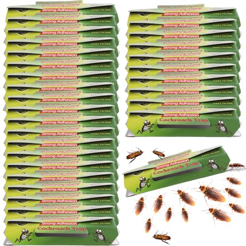 30 Piezas Trampas Cucarachas, Trampas para Cucarachas, Colector de Cucarachas, Trampa Pegajosa para Cocina, Salón, Hogar u Oficina etc