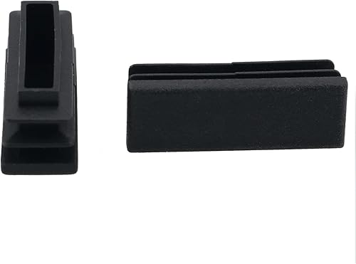 Miniatura 5 de YHXiXi Tapón de plástico para tubos de 12 x 1-12 pulgadas, tapa de enchufe de tubo para muebles, tapas de extremo de silla rectangulares, tapa de