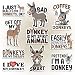 (10pcs-3in) Funny Donkey Stickers Pack – Gift for Parents, Friends, Siblings, Donkey Lovers, Farmers, Animal Enthusiasts – Ideal for Laptops, Water Bottles, Notebooks, Scrapbooking, Journals DK