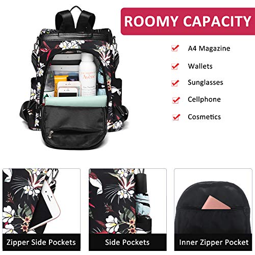 Image of Fmeida Work Backpack for Women Anti Theft Crossbody Bag Waterproof Travel Backpack Lightweight Daypack Fashion Convertible Backpacks Bookbag for College Supplies Mochilas de mujer