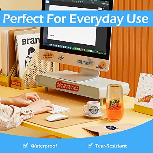 Uinkit Printable Clear Sticker Waterproof Transparency Vinyl Sticker Only For Laser Printer -100% Transparent 20Sheets 8.5X11Inch Full Sheet Labels For Personalized Labels, Custom Artwork #TOP4